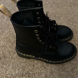 Dr. Martens Felix Vegan Black Leather Boots 1460